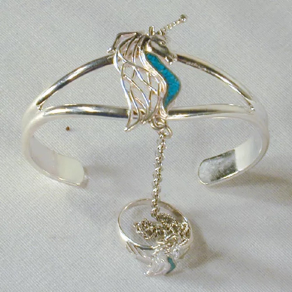 Turquoise Unicorn Slave Bracelet